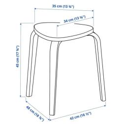 Bright Blue Stool image 3
