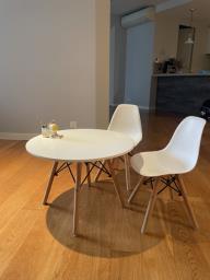 Eames like table and pair of chairs image 1