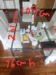 Elegant Glass-top Dining Table 6 chairs image 2