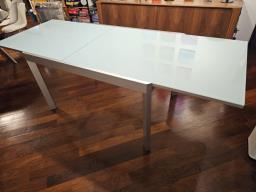 Extendable Glass Top Dinning Table image 2