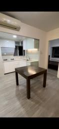 Extendable wooden table and 4 chairs image 1