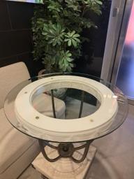 Glass Top Table Plaster of Paris Materia image 5