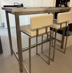 Ikea bar table with 2 stools image 1
