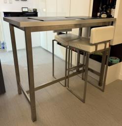 Ikea bar table with 2 stools image 2