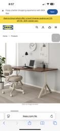 Ikea Idasen desk good condition image 1