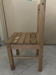 Ikea kid wooden table and chair image 4