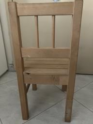 Ikea kid wooden table and chair image 5
