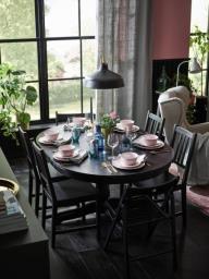 Ingatorp Round extendable table image 2