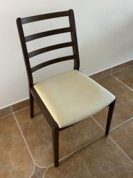 Large round table and six chairs image 3