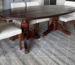 Large Solid Wood Dining Table image 2
