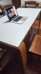 Large White Ikea Table image 1