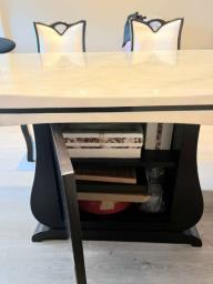 Like New - Marble Dining Table 6 Chairs image 3