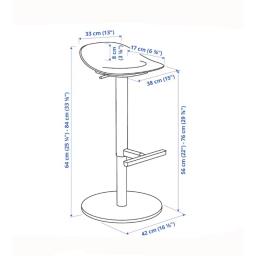 Moving Adjustable Height Bar Stool image 5