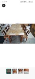 Pearwood dining table set image 1