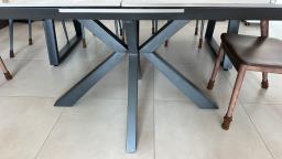 Premium marble extendable dining table image 3