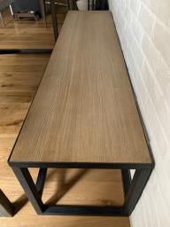 Raw Iron Wood Bench image 2