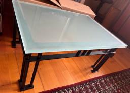 rectangular glass table image 1