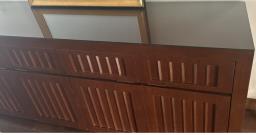 Sideboard buffet table with 3 drawers image 1