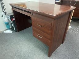 Solid wood desk in good condition image 1