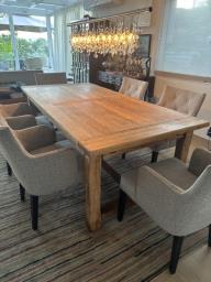 Solid Wood dining Table  6 chairs image 1