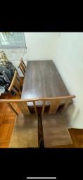 Teak Dinning Table with 4 chairs 99 new image 1