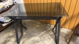 Tempered glass desk image 1