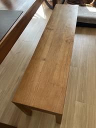 Tree solid wood Teak bench image 2