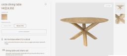 Tree Teak Dining Table image 1