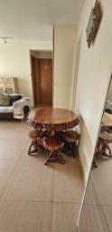 Tree Trunk Table and matching stools image 2
