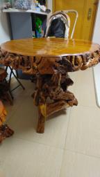 Tree Trunk Table and matching stools image 8
