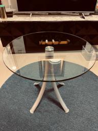 Unwanted Small Round Glass Table image 1