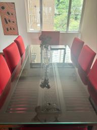 Vintage Dining Table with 8 chairs image 1