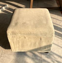 Vintage Fabric Covered Stool image 2