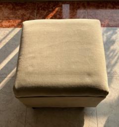 Vintage Fabric Covered Stool image 3