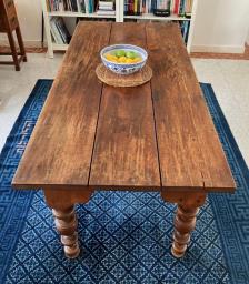 Vintage Indonesian Teak Dining Table image 6