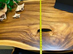 Wooden slab Diningwriting table image 2