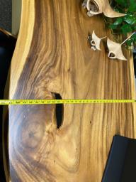 Wooden slab Diningwriting table image 8