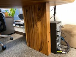 Wooden Slab Table in very good condition image 2