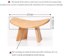 Wooden Stool For Meditation  Reading image 6