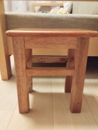 wooden stool image 1