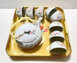 Chinese teapot 8 cups set tray 26x26cm image 2