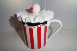 Circus Clown Cup Mug w Silicone Cup Cap image 2