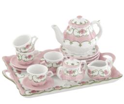 Eloise porcelain tea set with tray image 1