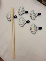 Japanese Fan-shaped Chopstick Rests image 4