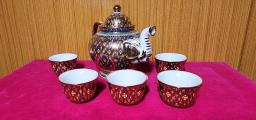 Thai porcelain Tea Set teapot teacups 5 image 4