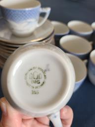 Vintage Bg coffee cups set of 6 image 2