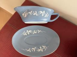 Wedgewood Style Gravy Boat vintage image 3