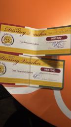 Dining Vouchers 500  1000 Half Price image 1