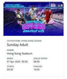 Face Value Adults 7s tickets image 1