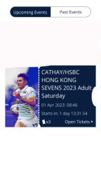Hk Sevens 7s Saturday Tickets image 1
